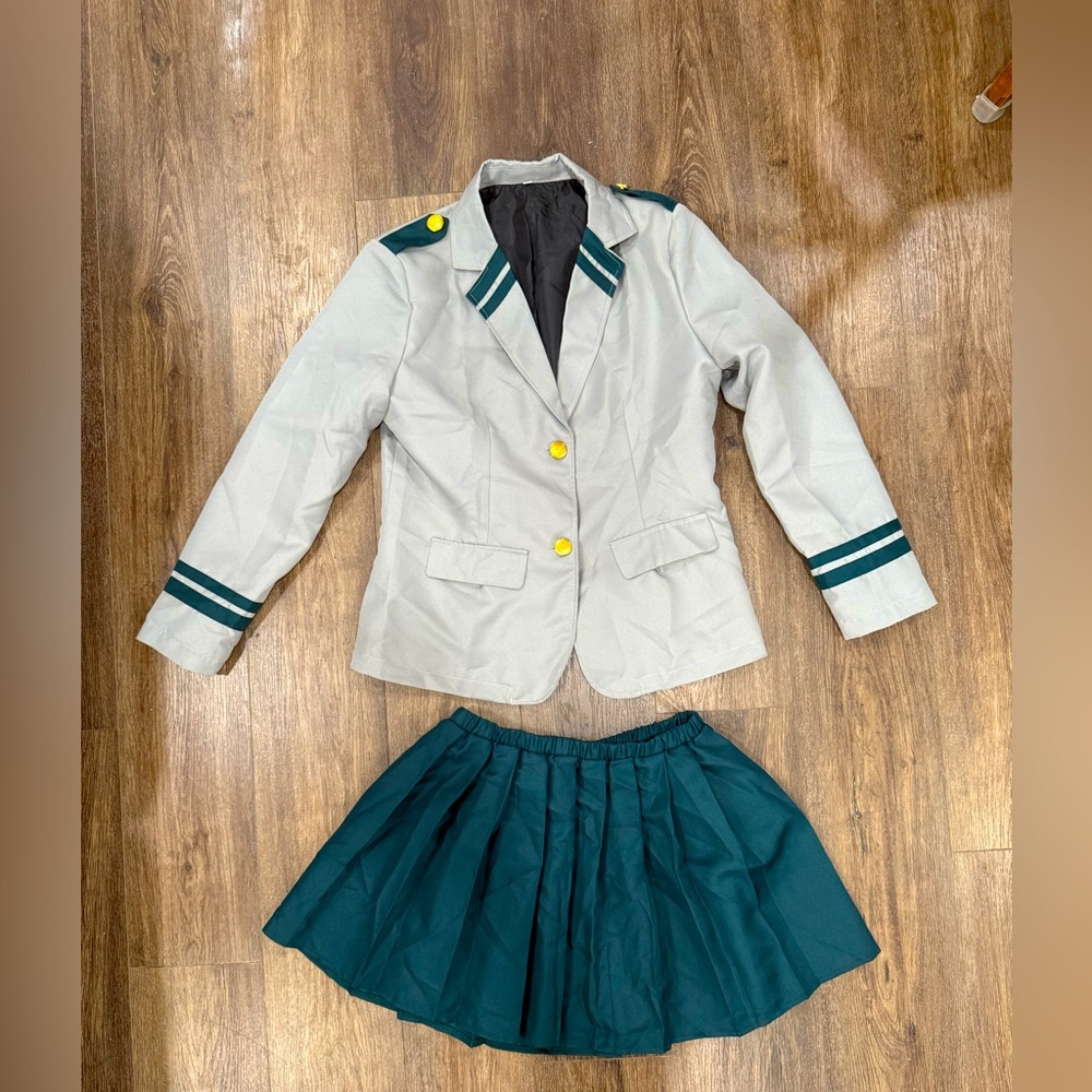 My Hero Academia Boku Hero Cosplay Costume Women's High School Uniform Suit L